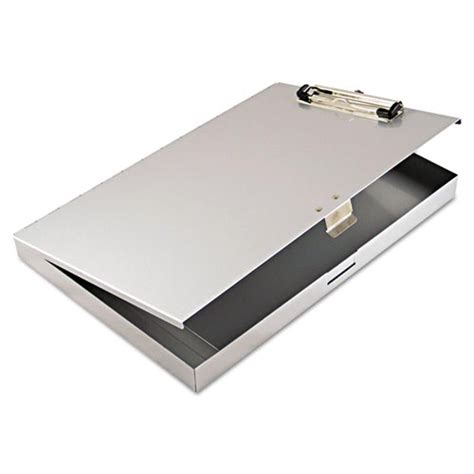 metal clipboard box|small metal clipboard with storage.